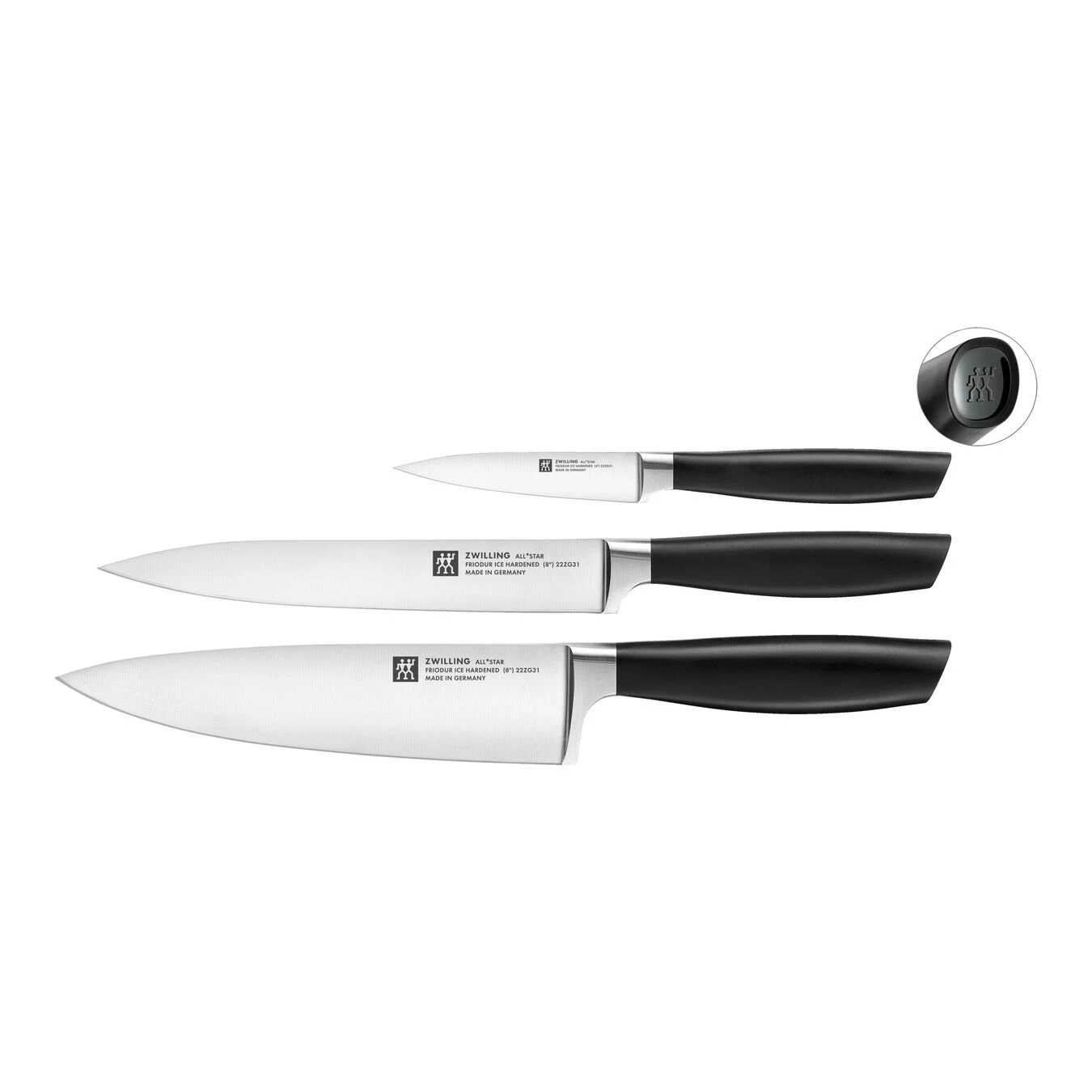 Zwilling Messerset 3-tlg, Schwarz 1 Zwilling Messerset 3-tlg, Schwarz