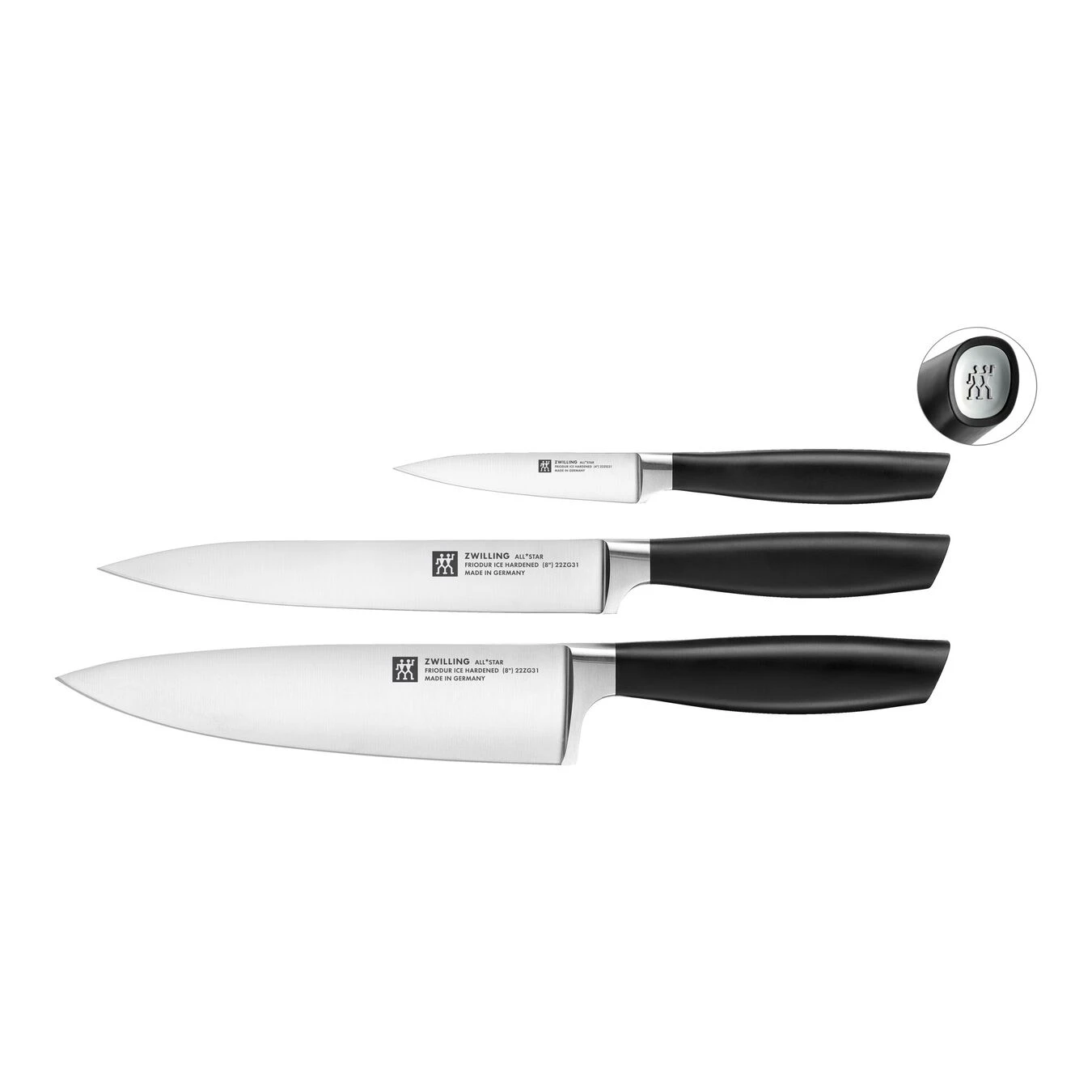 Zwilling Messerset 3-tlg, Silber 1 Zwilling Messerset 3-tlg, Silber