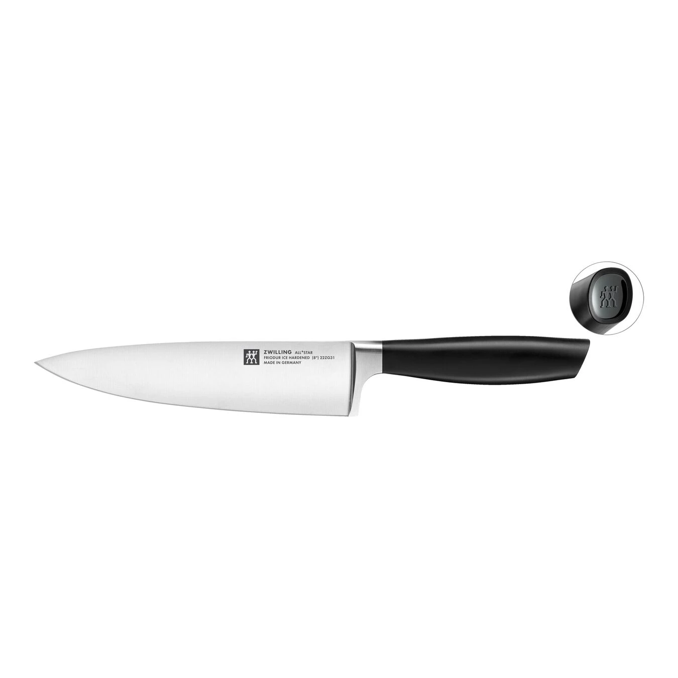 Zwilling Kochmesser 20 Cm, Schwarz 1 Zwilling Kochmesser 20 Cm, Schwarz