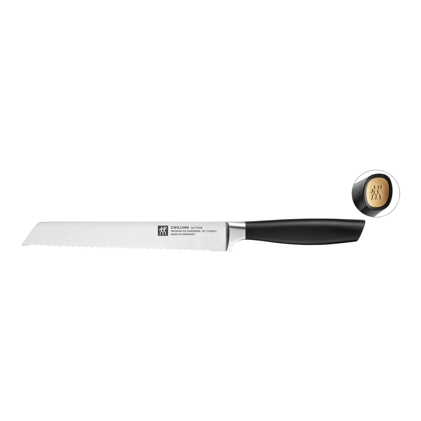 Zwilling Brotmesser 20 Cm, Gold Matt 1 Zwilling Brotmesser 20 Cm, Gold Matt