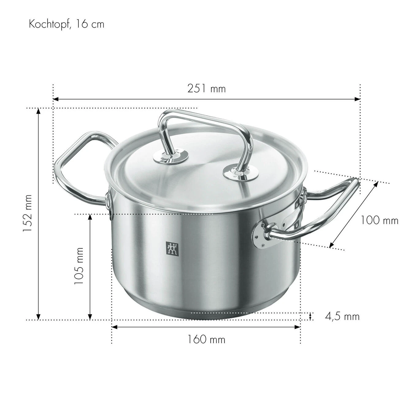 Zwilling Kochtopf 16 Cm, 18/10 Edelstahl 4 Zwilling Kochtopf 16 Cm, 18/10 Edelstahl – Bild 4